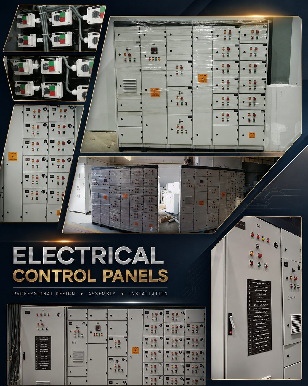Low-voltage switchgear — switchboards, distribution panels, motor control centers and control panels