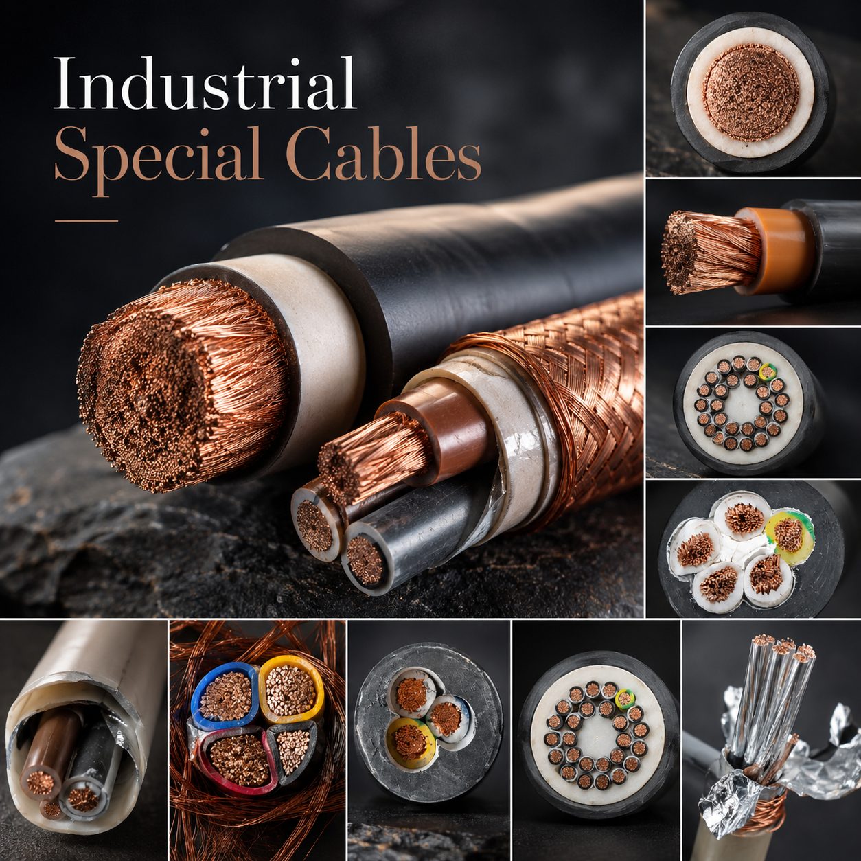 Specialized products — industrial and submersible special cables, solar inverters, PV cleaning robots and EV chargers