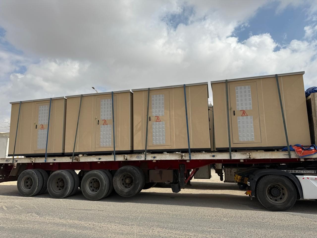 WERT medium-voltage compact substations delivered to site